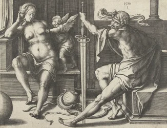 Mars, Venus och Amor, 1530